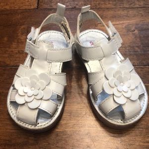 Like new white carter’s sandals